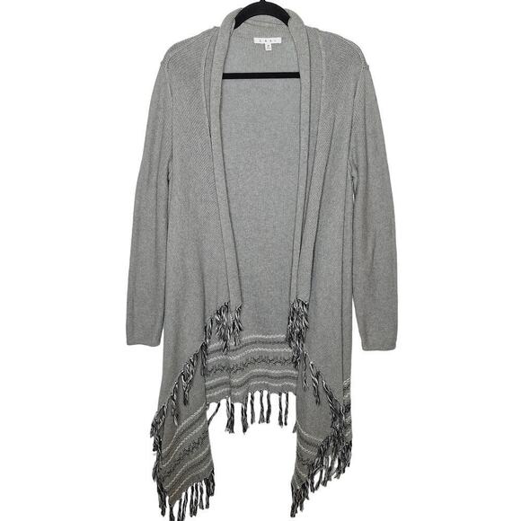 Cabi Prairie Long Duster Cardigan Sweater Fringe Boho Fringe Western 974 Medium - Picture 1 of 11